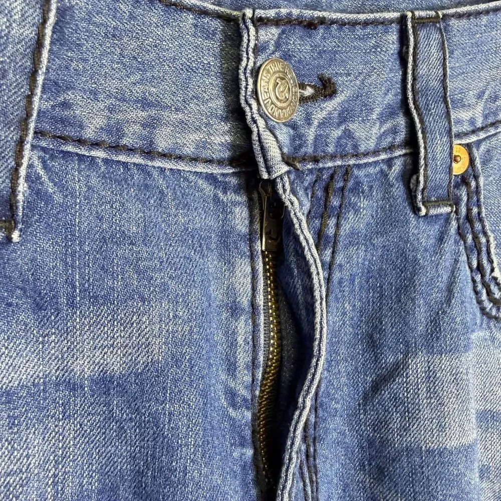 True Religion Men's Straight Jeans Size 36x32 Denim World Tour USA Buddha